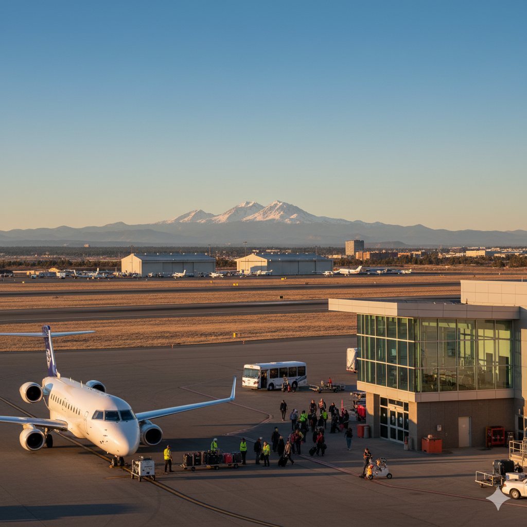 AI generated image of the Redmond Roberts Field Airport